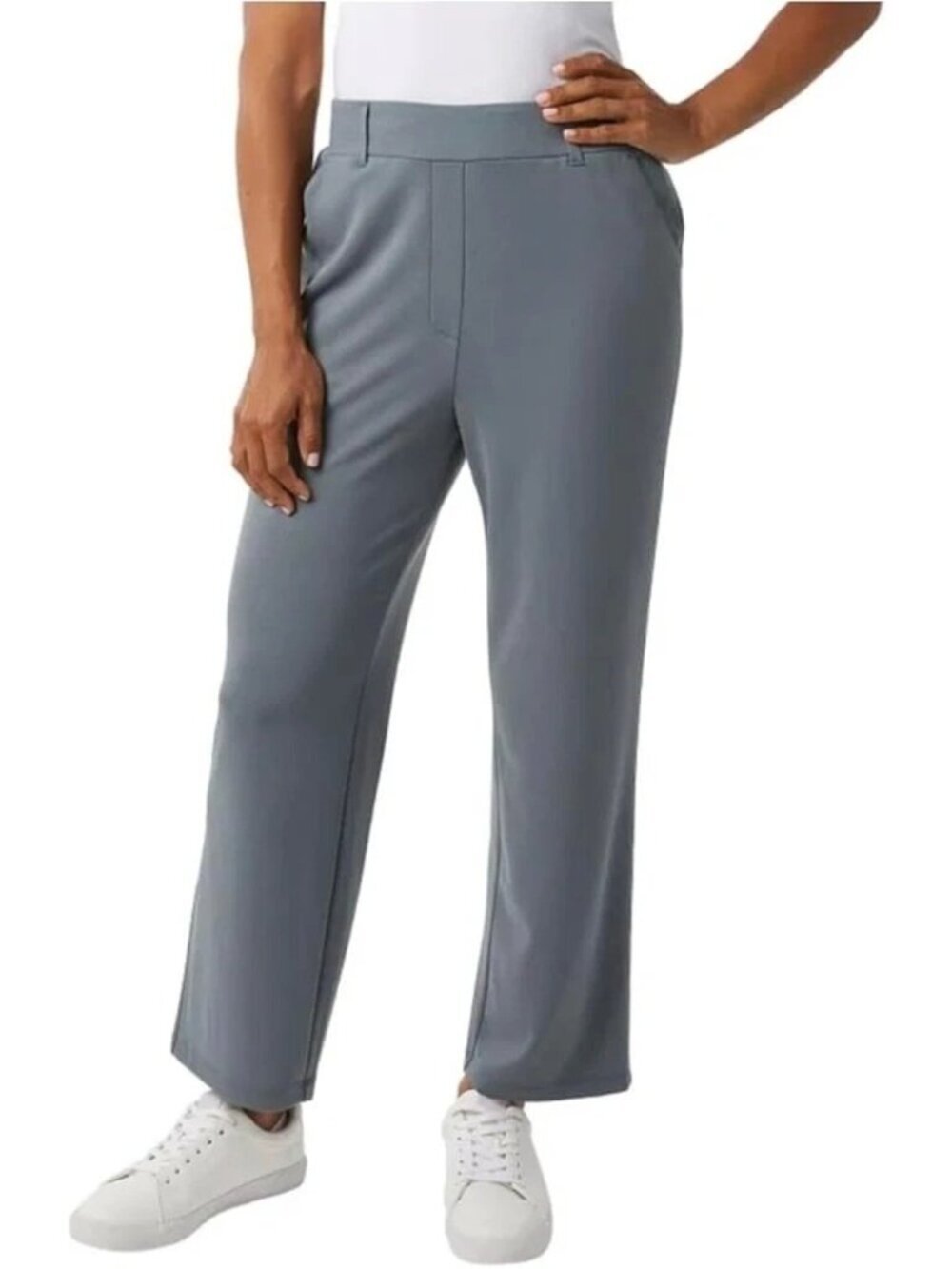 NWT 32 Degrees Cool Women's XL Stretch Pull-On Pants Blue F1185